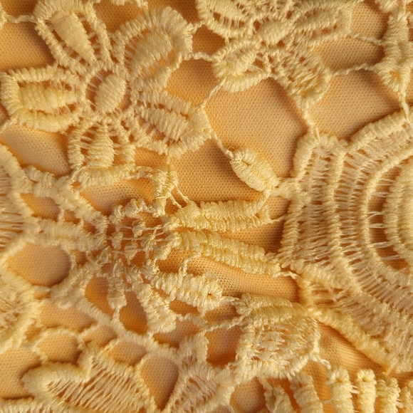 Lulu's Yellow Lace Mini Dress - Picture 9 of 10